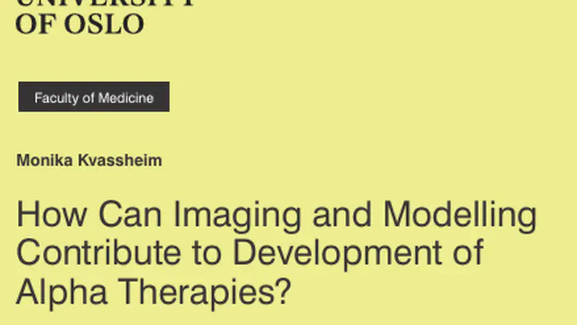 PhD defence Monika Kvassheim at the Radium Hospital